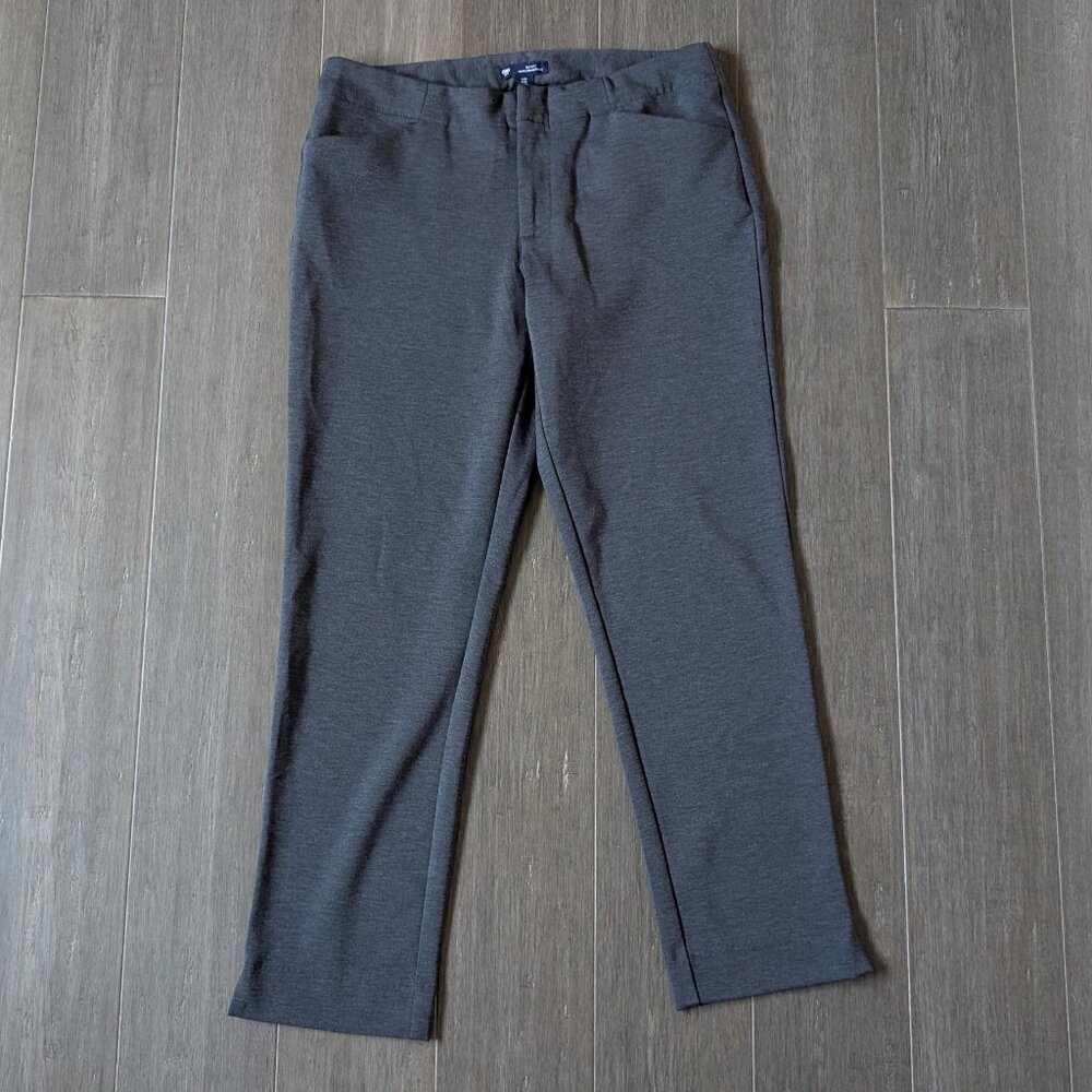 GAP Factory, City Slim Pants, Marled Grey Brown, Sz 6